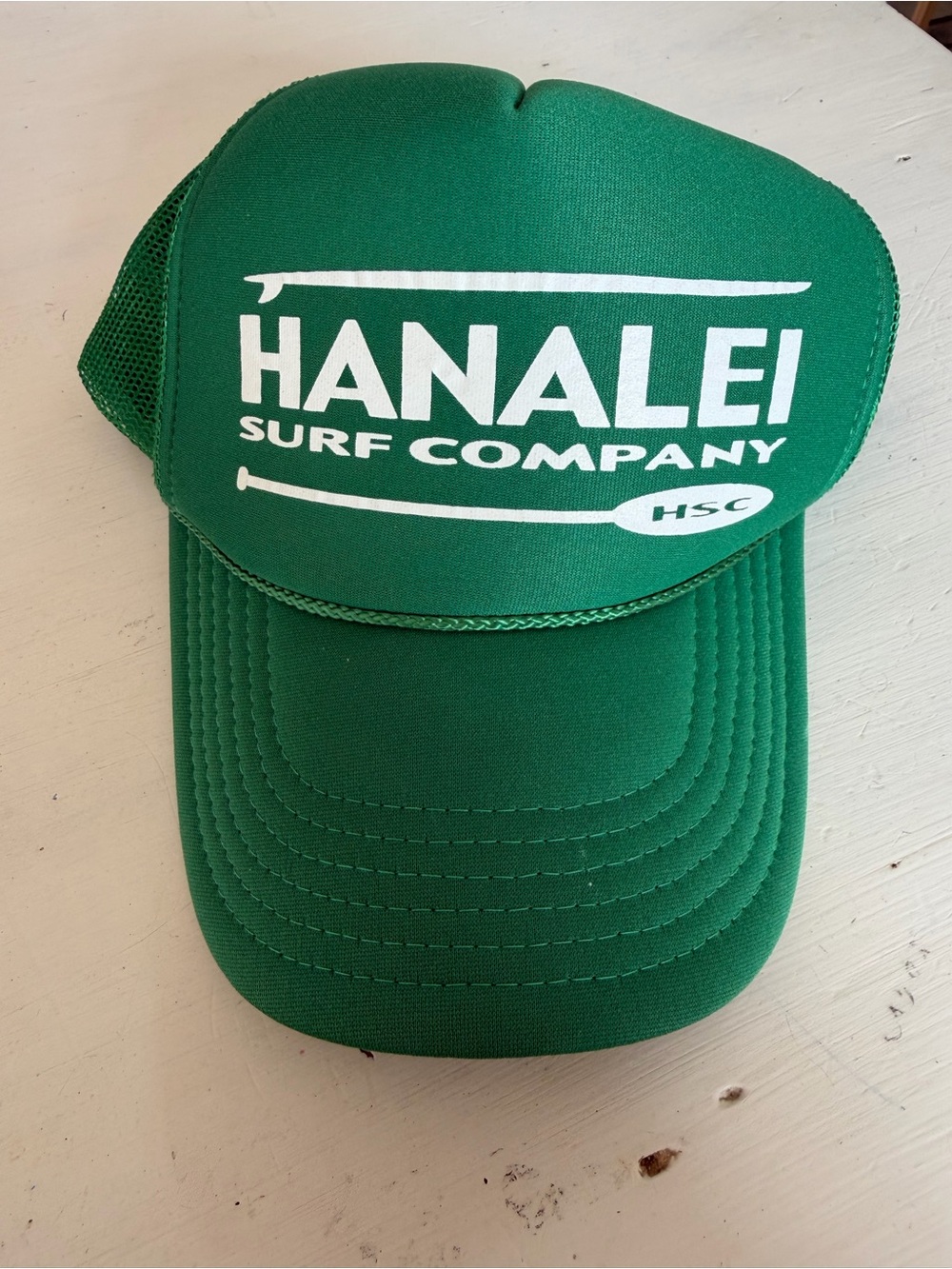 OTTO Green Hanalei Surf Company Trucker Hat